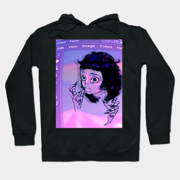 Untitled- Paint Hoodie by Flowersintheradiator